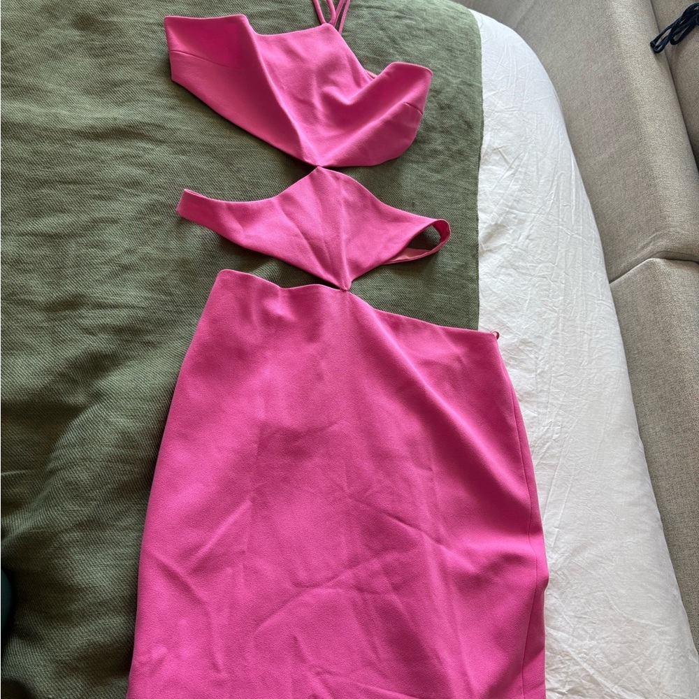 Monot Backless Pink Dress